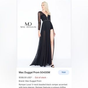 Prom Dress Mac Duggal designer dress prom, pageant, wedding, sweet 16